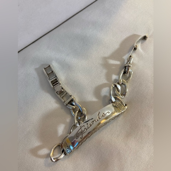 Brighton Friends Embellished Silver Tone Chain Bracelet - Picture 2 of 11